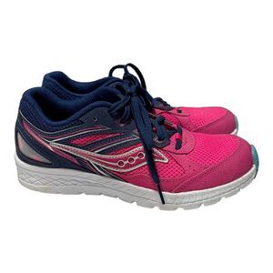 Saucony Unisex-Child Cohesion Running Shoe‎ Size 4.5 - Pink & Purple
